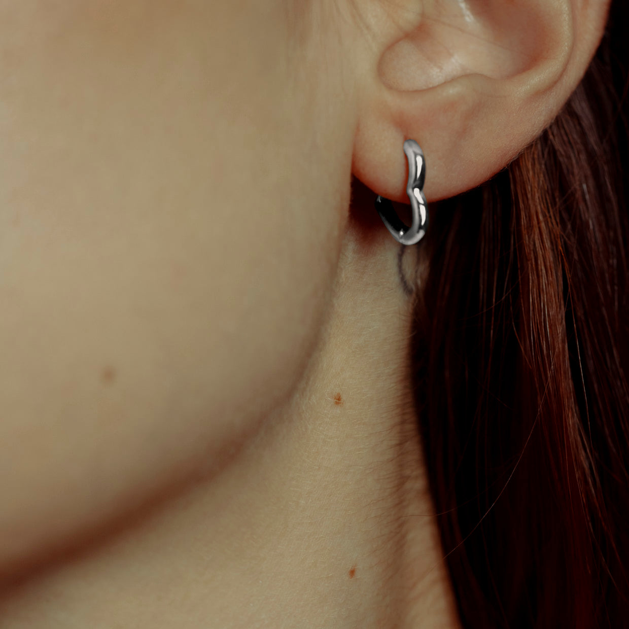 Earrings Heart Silver