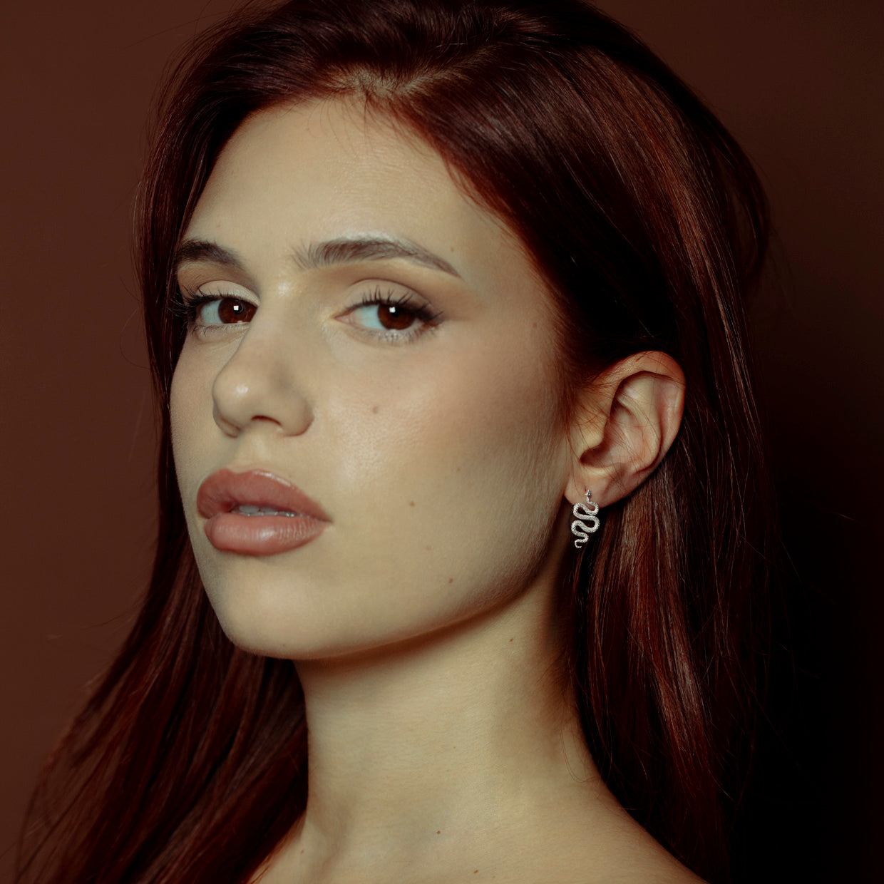 Pendientes Snake Silver