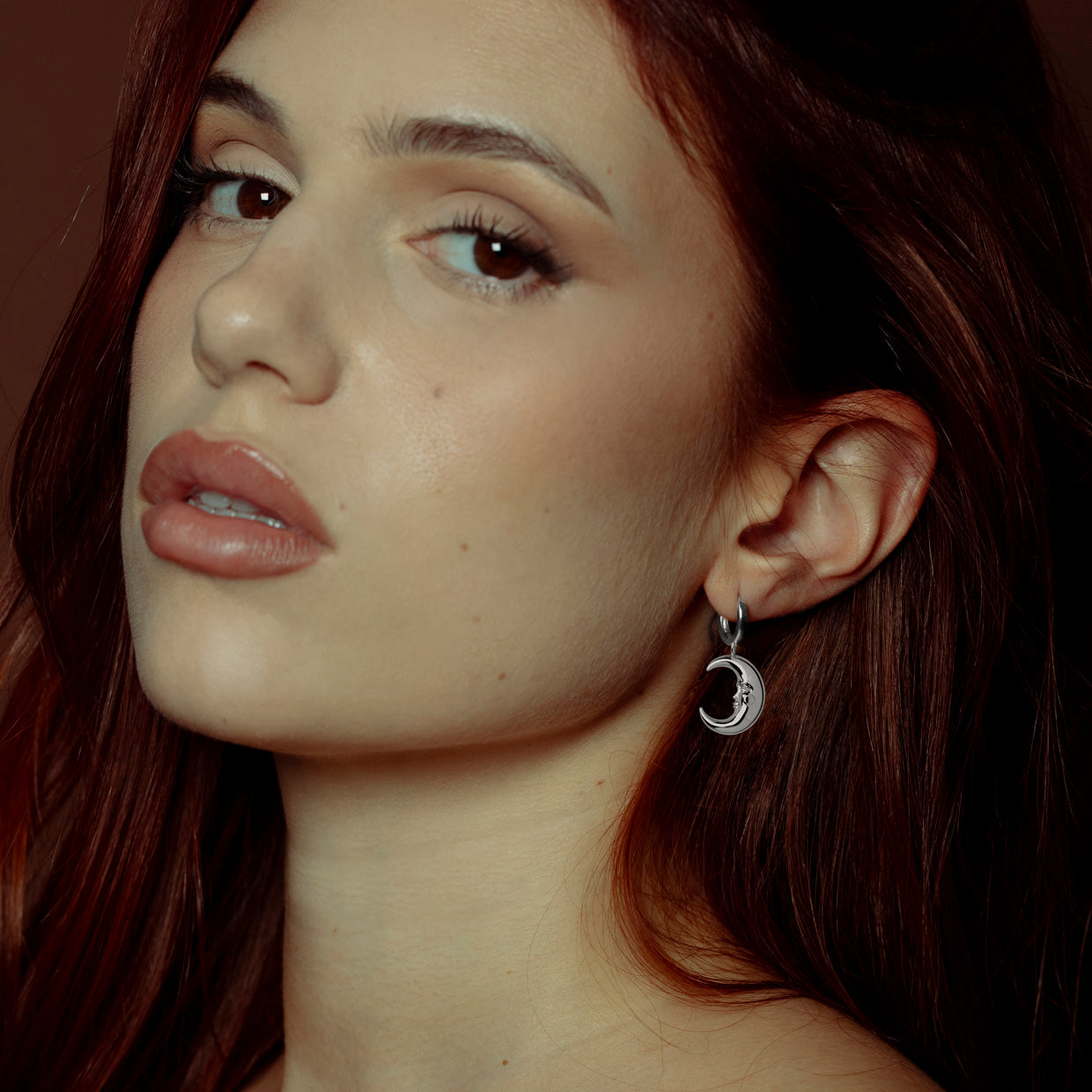 Pendientes Luna Silver