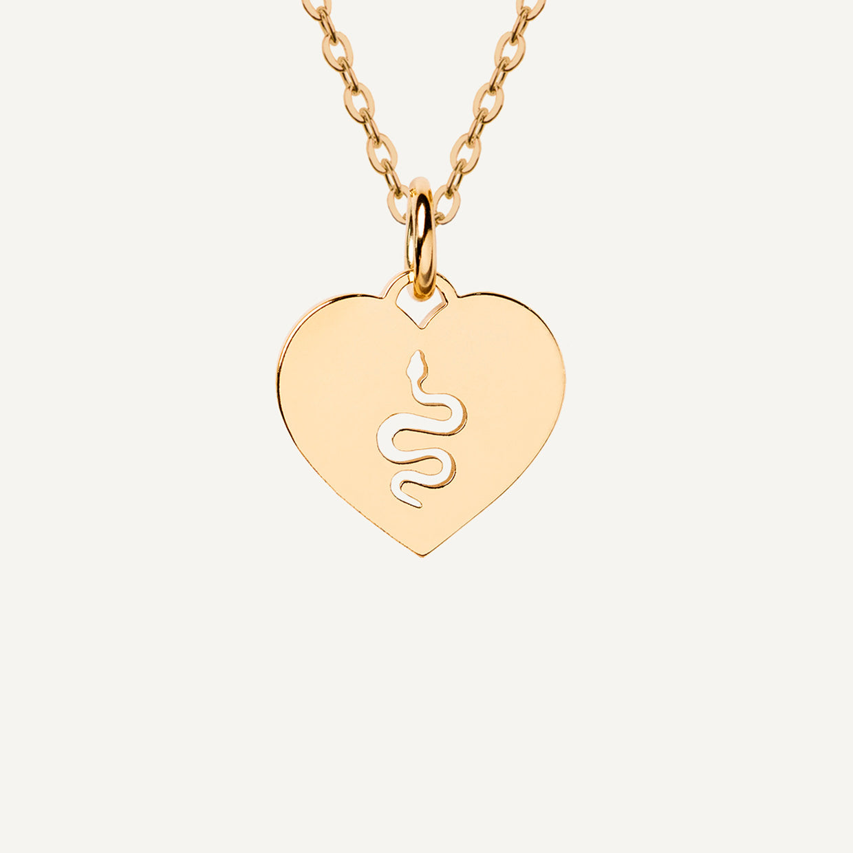 Collar Charm Snake Gold