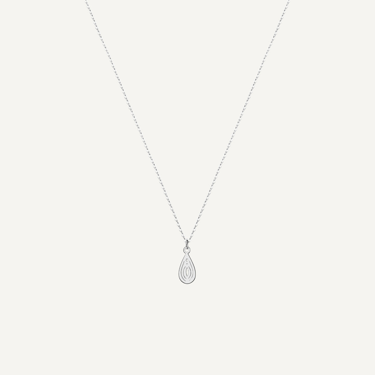 Collar Charm V Silver