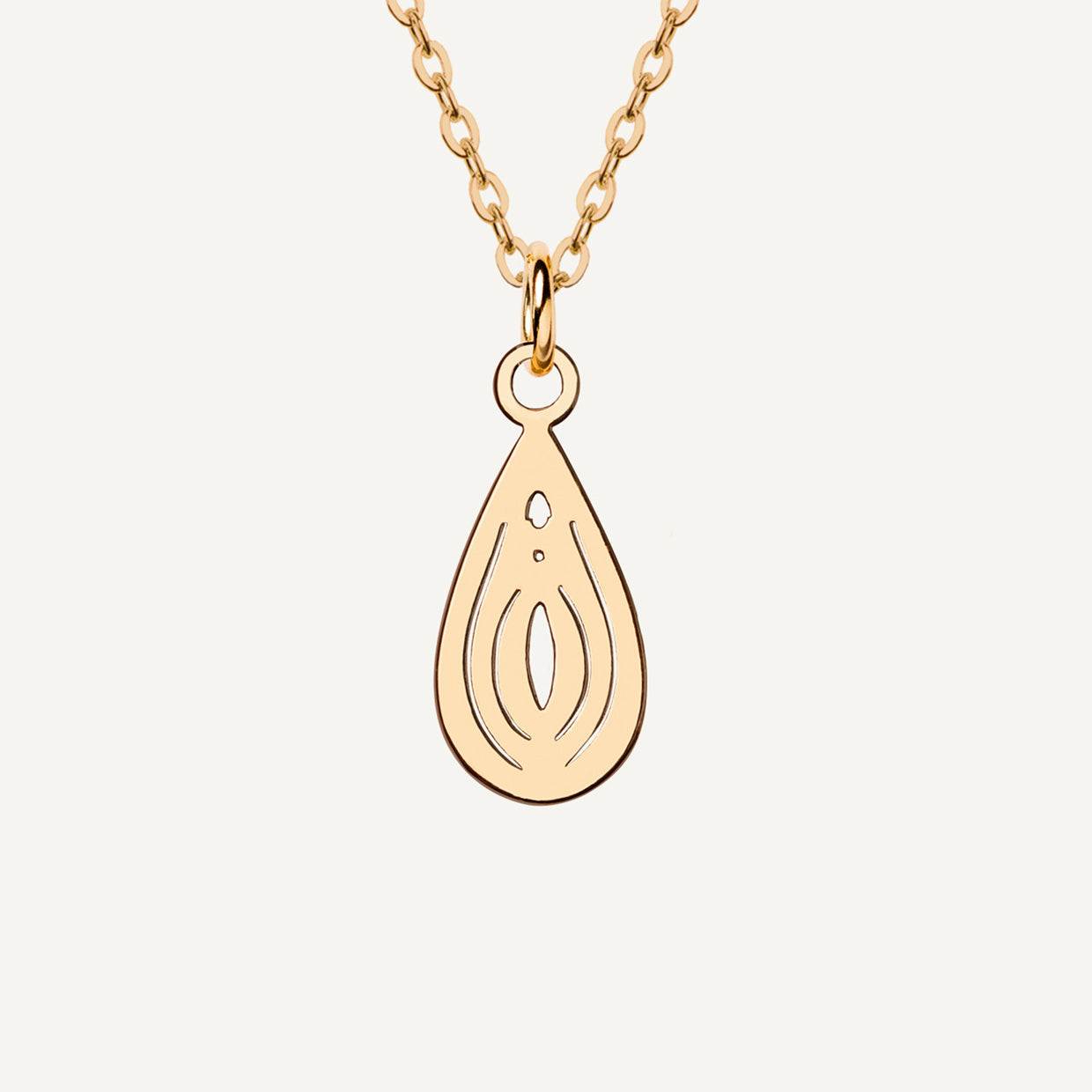 Collar Charm V Gold
