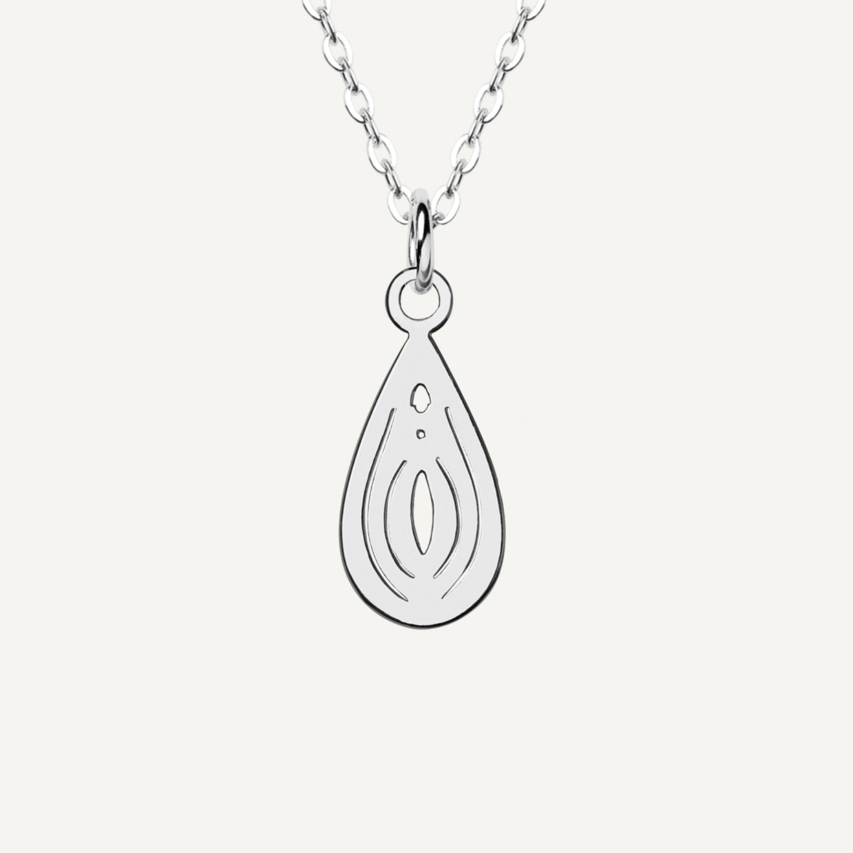 Collar Charm V Silver