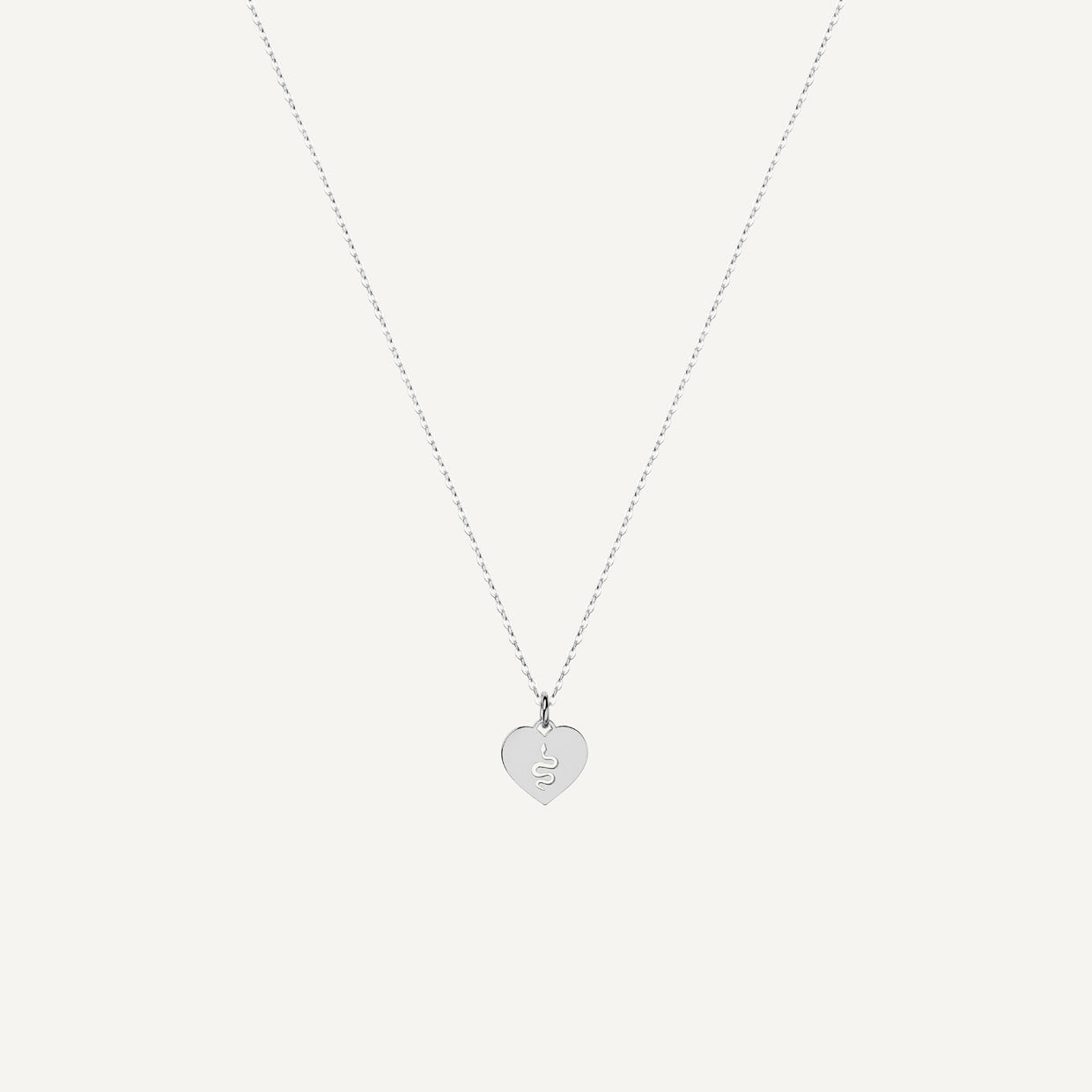 Collar Charm Snake Silver