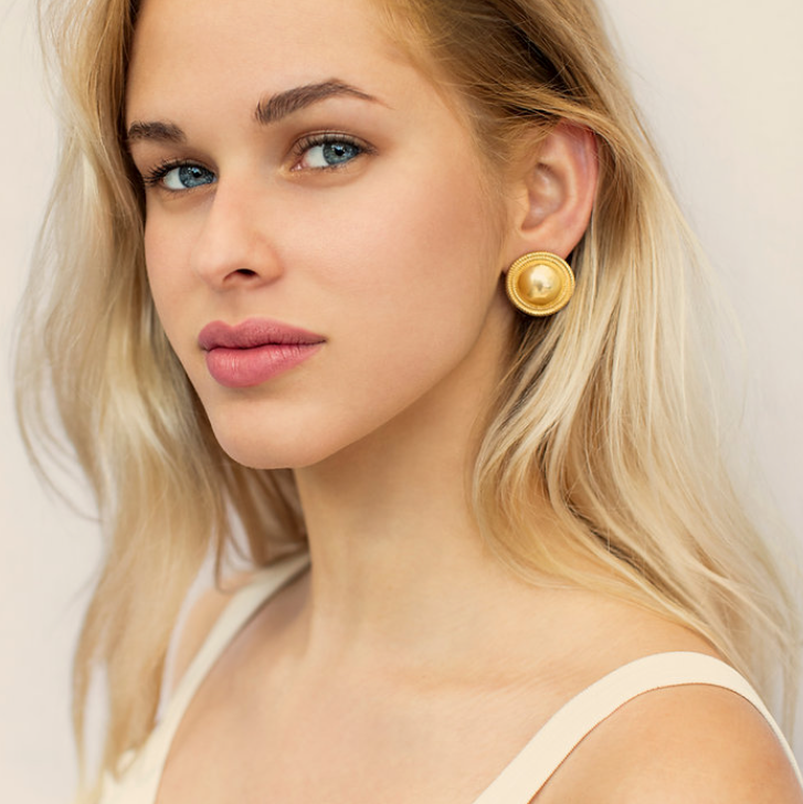 Pendientes Botón Gold