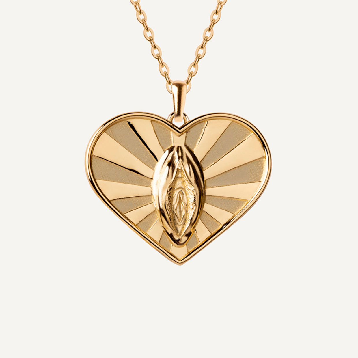 Collar Heart of V Gold