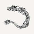 Earrings Dragon Silver