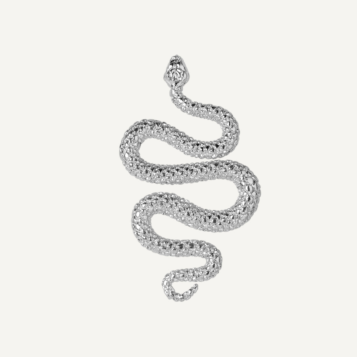 Pendientes Snake Silver