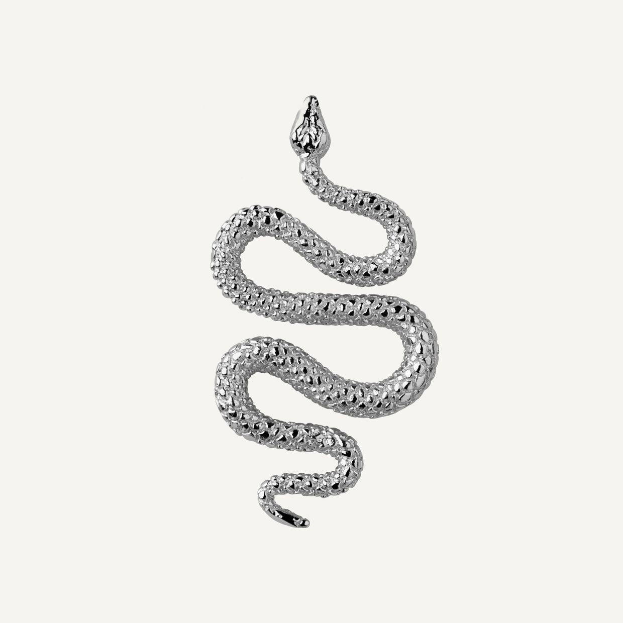Pendientes Snake Silver