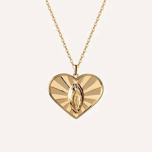Collar Heart of V Gold