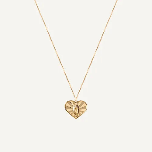 Collar Heart of V Gold